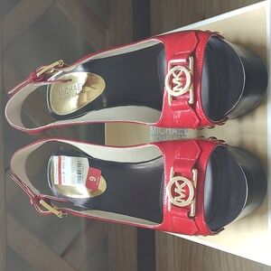 MICHAEL Michael Kors Charm Sling platform heel